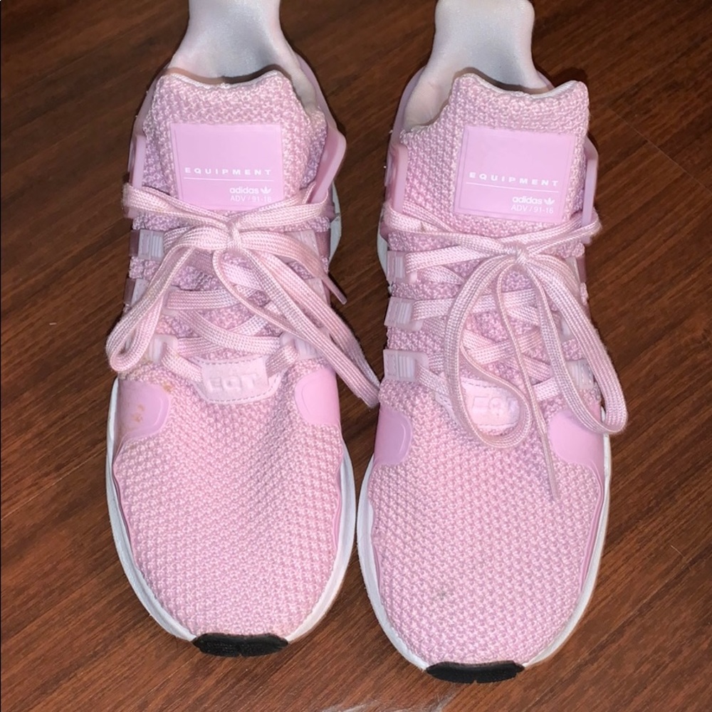 pink/purple Adidas EQTs